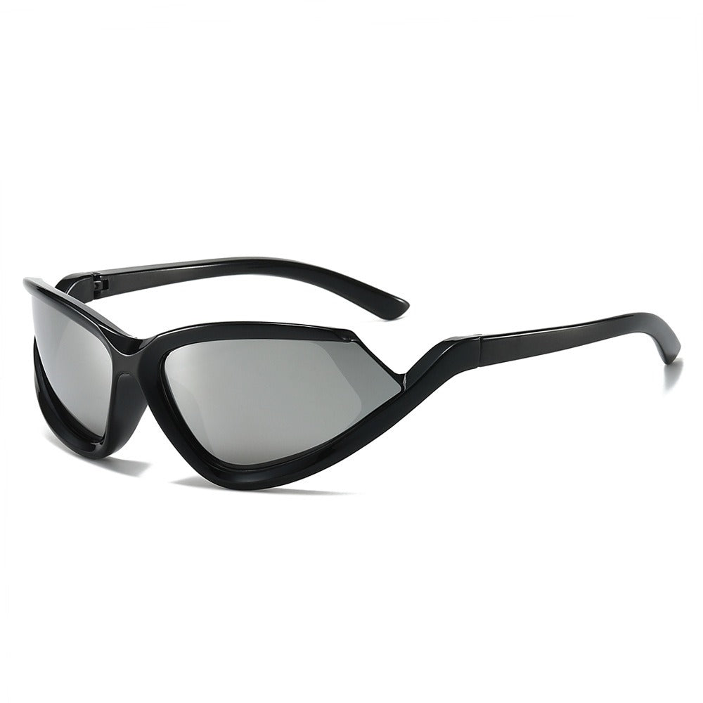 Gafas de Sol Envolventes Futuristas — Lente Espejada