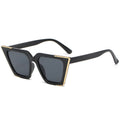 Gafas de Sol Cat-Eye Cuadrado con Detalle Dorado