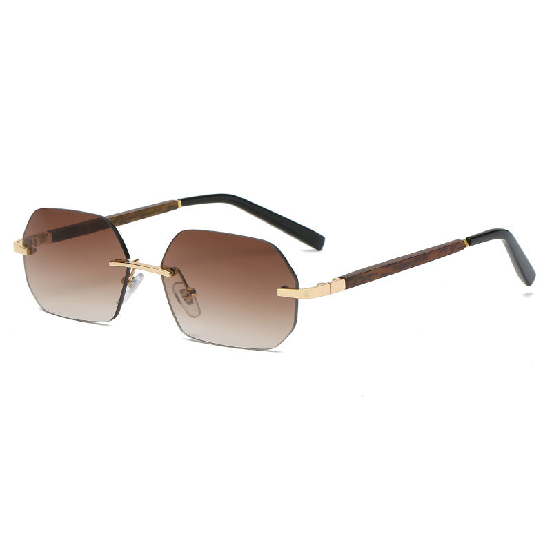 Gafas de Sol Sin Montura Doradas