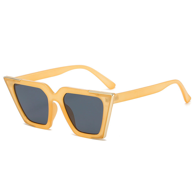 Gafas de Sol Cat-Eye Cuadrado con Detalle Dorado