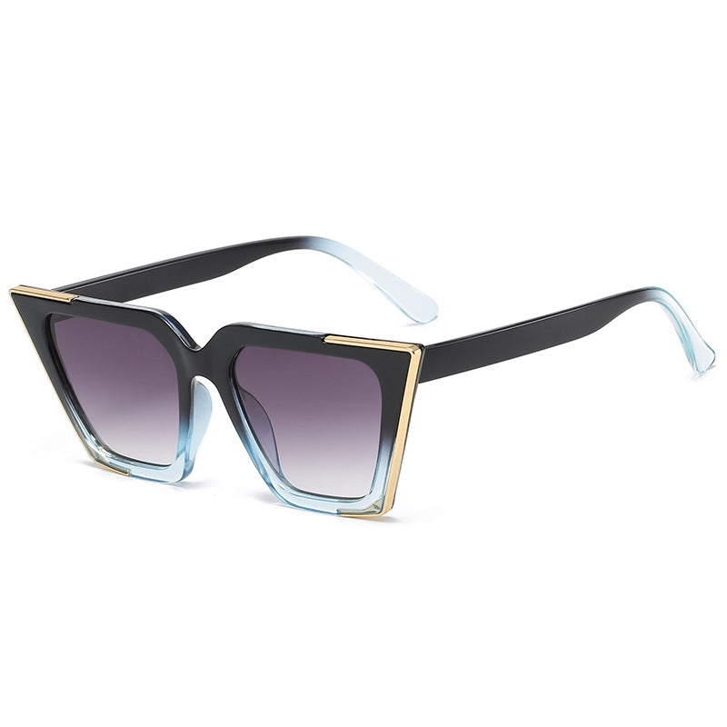 Gafas de Sol Cat-Eye Cuadrado con Detalle Dorado