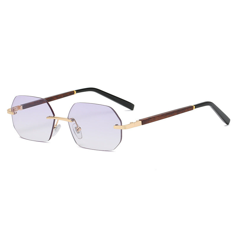 Gafas de Sol Sin Montura Doradas