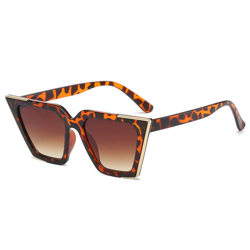 Gafas de Sol Cat-Eye Cuadrado con Detalle Dorado