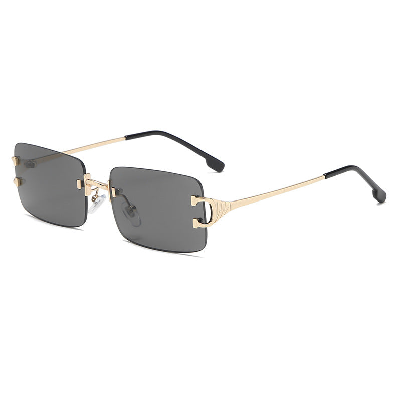 Gafas de Sol Rectangulares Sin Montura — Lente de Color