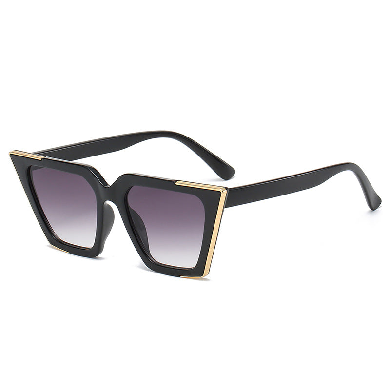 Gafas de Sol Cat-Eye Cuadrado con Detalle Dorado